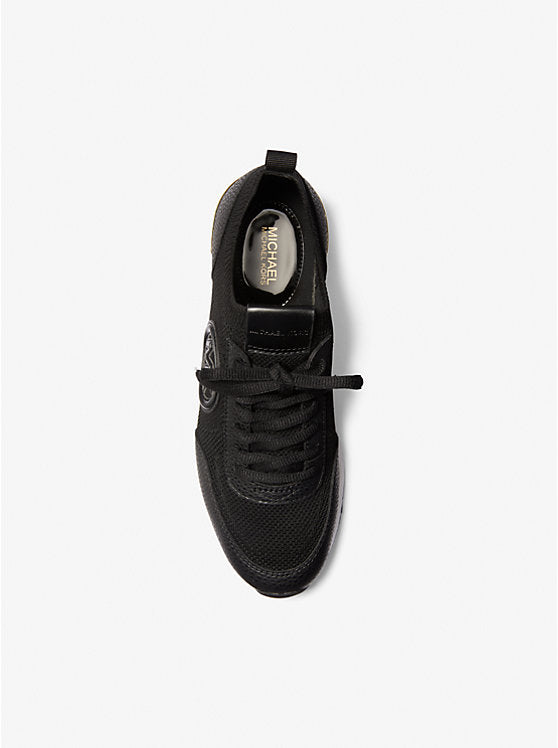 Michael Kors Jenkins Knit Trainer in Black